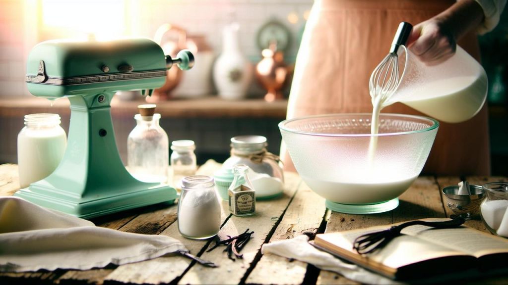jak zrobić bitą śmietanę z mleka